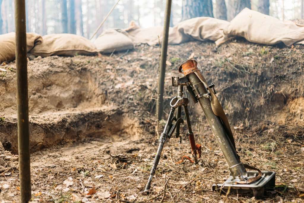 german mine thrower mortar of times of the second 2021 09 02 11 07 19 utc